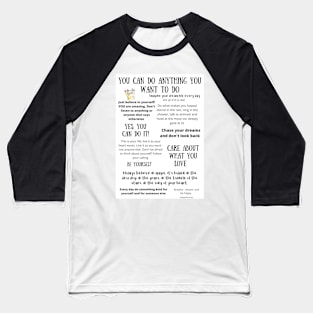 Motiviational Speech Baseball T-Shirt